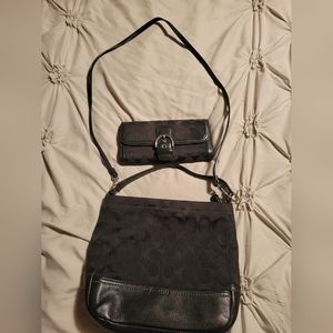 Coach Small crossbody with matching wallet